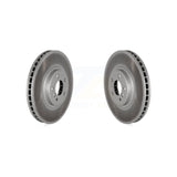 Front Coated Disc Brake Rotors Pair For BMW X5 X6 xDrive50i KG-100305