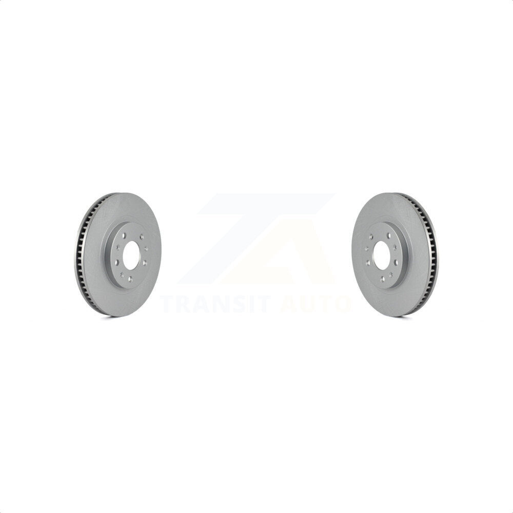 Front Coated Disc Brake Rotors Pair For Cadillac CTS With Standard Suspension KG-100026