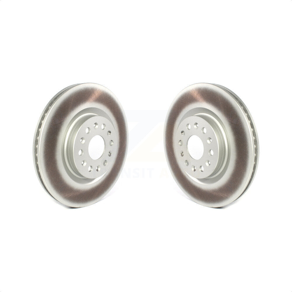 Front Coated Disc Brake Rotors Pair For Cadillac XT5 Buick Enclave XT6 KG-100379
