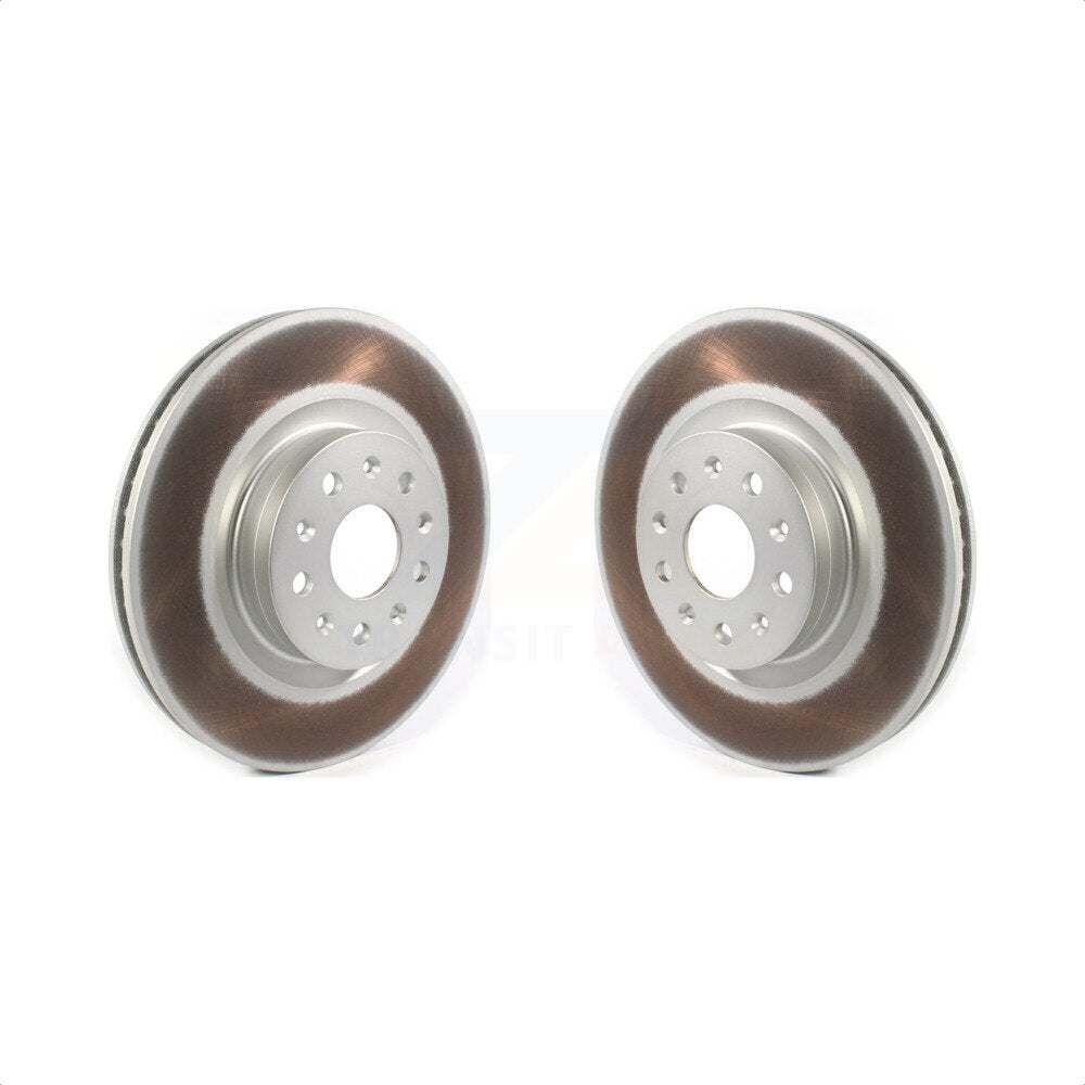 Front Coated Disc Brake Rotors Pair For Chevrolet Camaro Cadillac CTS CT6 CT5 KG-101310