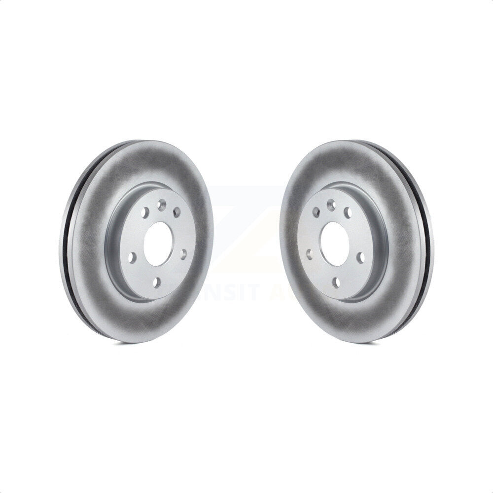 Front Coated Disc Brake Rotors Pair For Chevrolet Cruze Sonic Limited Volt Bolt EV EUV KG-100055