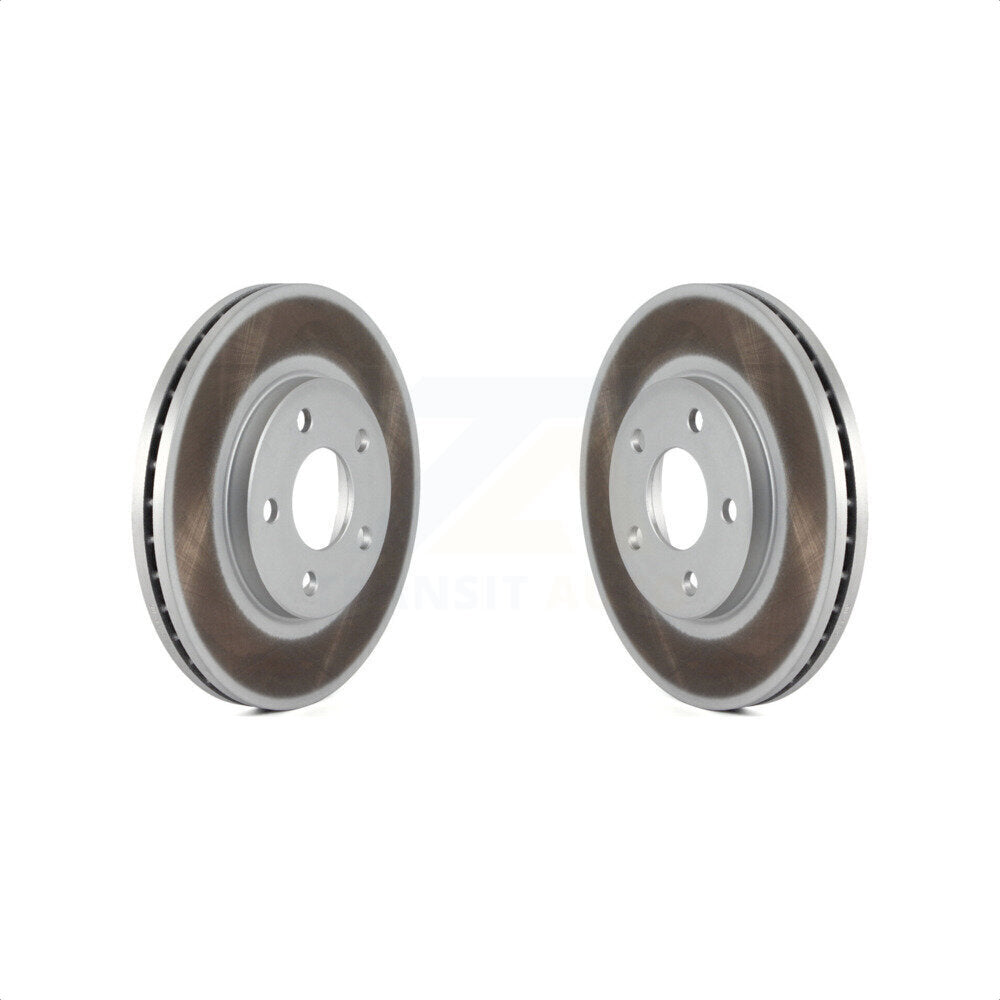 Front Coated Disc Brake Rotors Pair For Chevrolet Malibu Pontiac G6 KG-100032