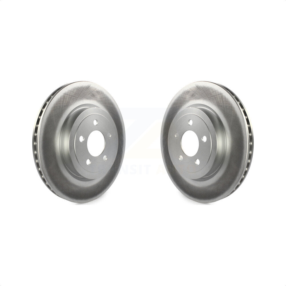 Front Coated Disc Brake Rotors Pair For Dodge Charger Chrysler 300 Challenger Magnum KG-100128