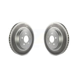 Front Coated Disc Brake Rotors Pair For Dodge Charger Chrysler 300 Challenger Magnum KG-100128