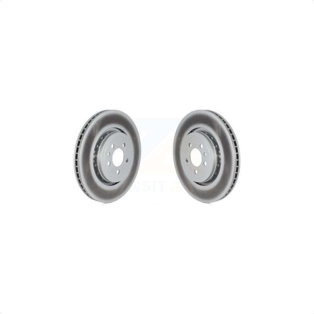 Front Coated Disc Brake Rotors Pair For Dodge Charger KG-101616