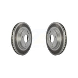 Front Coated Disc Brake Rotors Pair For Ford Fiesta KG-100101