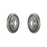 Front Coated Disc Brake Rotors Pair For Ford Fusion Mazda 6 Lincoln MKZ Mercury Milan Zephyr KG-100088