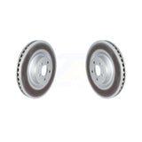 Front Coated Disc Brake Rotors Pair For Ford Mustang KG-101595
