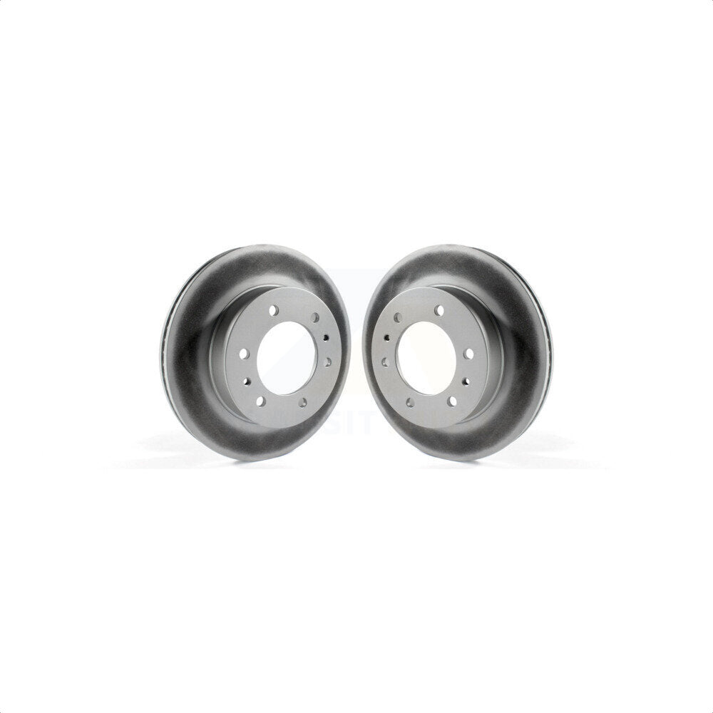 Front Coated Disc Brake Rotors Pair For Hummer H3 H3T KG-100038