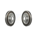 Front Coated Disc Brake Rotors Pair For Hyundai Genesis G80 Equus Kia K900 KG-100328