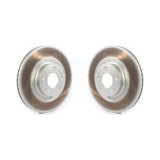 Front Coated Disc Brake Rotors Pair For Hyundai Genesis KG-101323