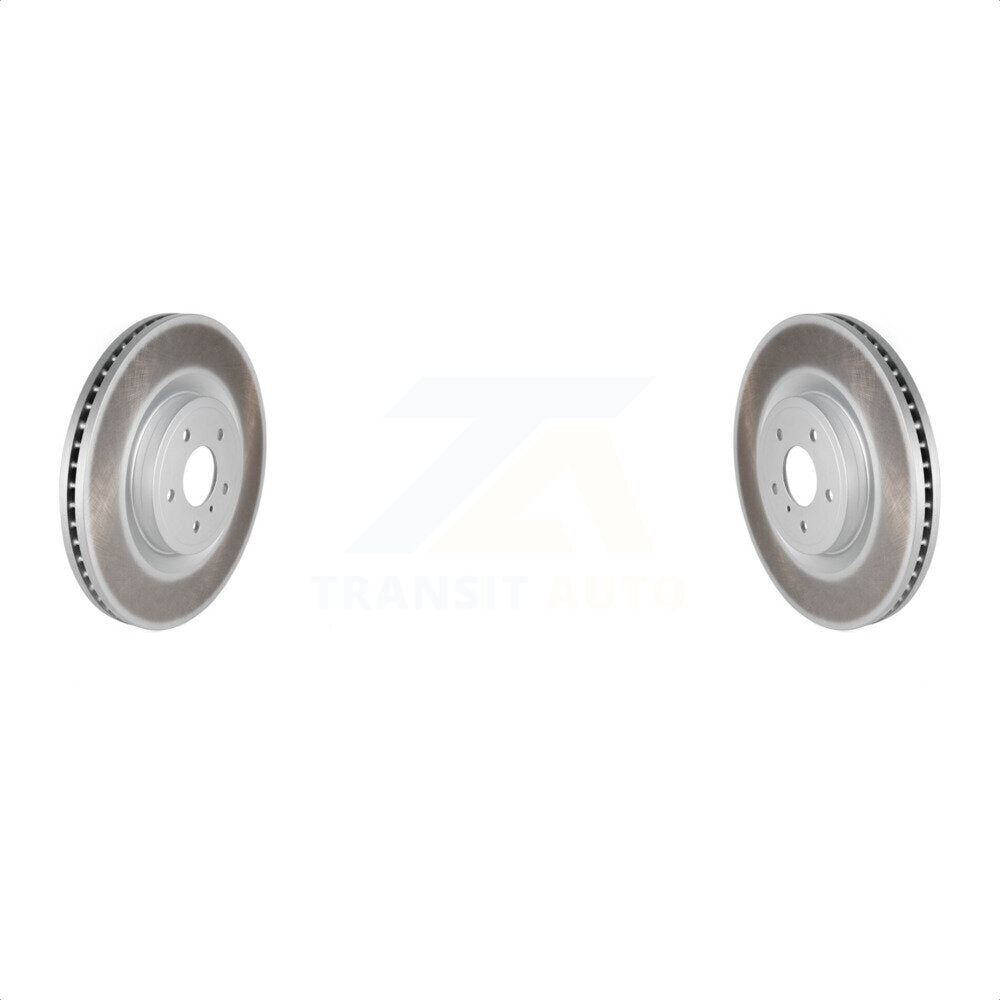 Front Coated Disc Brake Rotors Pair For INFINITI G37 Q50 Nissan 370Z Q60 M37 Q70 Q70L QX70 M56 FX50 Z KG-100298