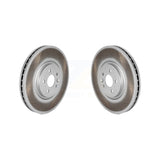 Front Coated Disc Brake Rotors Pair For Jaguar F-Pace Land Rover Range Velar I-Pace KG-101810
