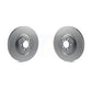 Front Coated Disc Brake Rotors Pair For Jaguar XF XJ S-Type XK XKR XJR Super V8 KG-100295