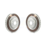 Front Coated Disc Brake Rotors Pair For Jeep Grand Cherokee Dodge Durango KG-101391