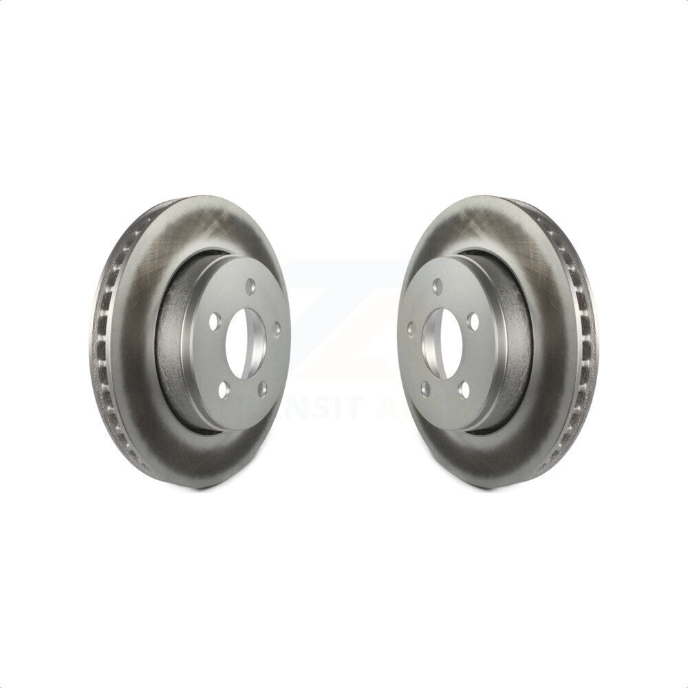 Front Coated Disc Brake Rotors Pair For Jeep Liberty Dodge Nitro KG-100136