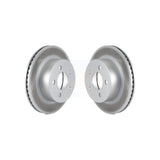 Front Coated Disc Brake Rotors Pair For Jeep Wrangler Cherokee Grand Wagoneer TJ KG-100118
