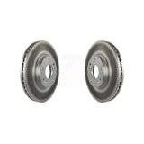Front Coated Disc Brake Rotors Pair For Kia Sorento Hyundai Santa Fe KG-100316