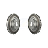 Front Coated Disc Brake Rotors Pair For Land Rover Range Sport LR4 Discovery KG-100266