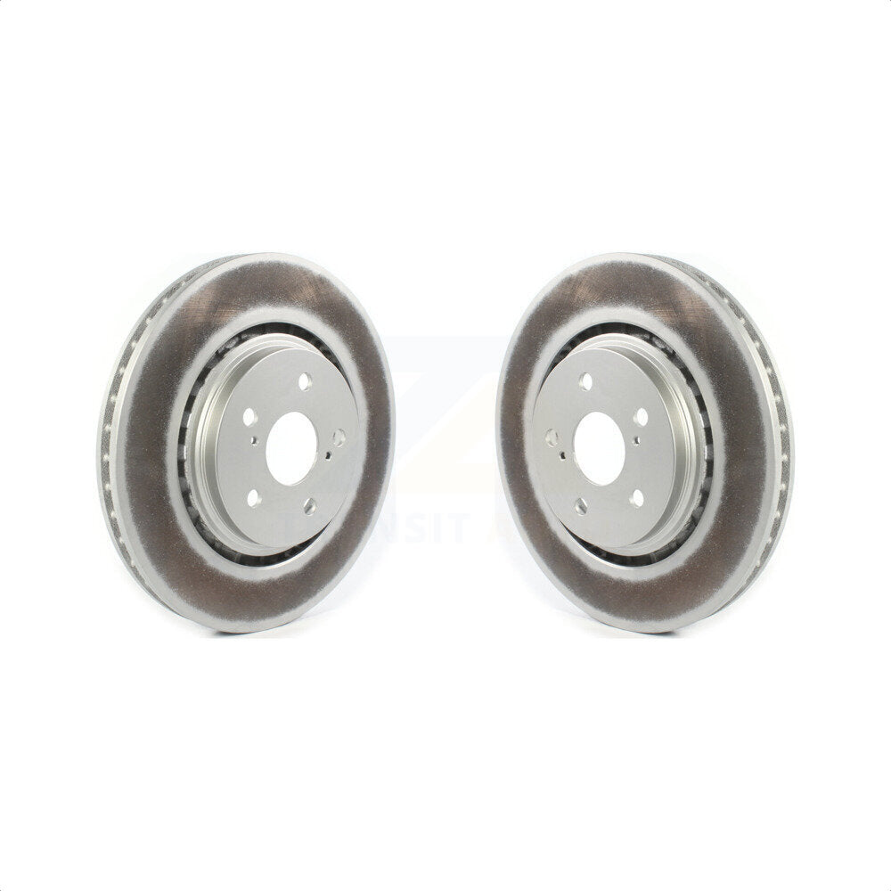 Front Coated Disc Brake Rotors Pair For Lexus RX350 RX450h Toyota RX350L Camry RX450hL Avalon NX250 NX350 NX350h KG-101331