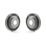 Front Coated Disc Brake Rotors Pair For Mazda 3 CX-3 Sport KG-100360