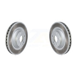 Front Coated Disc Brake Rotors Pair For Mercedes-Benz C250 E400 E550 KG-101620