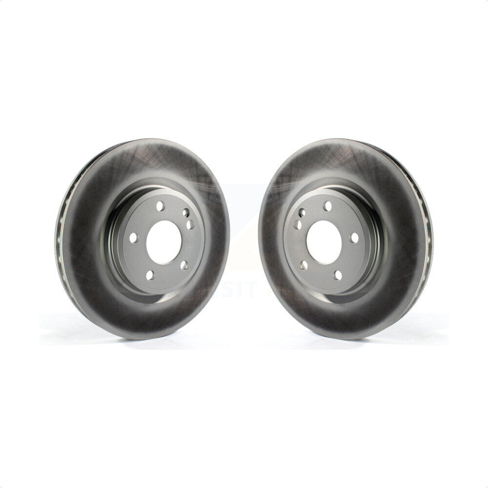 Front Coated Disc Brake Rotors Pair For Mercedes-Benz CLA250 GLA250 INFINITI QX30 B Electric Drive B250 KG-100363