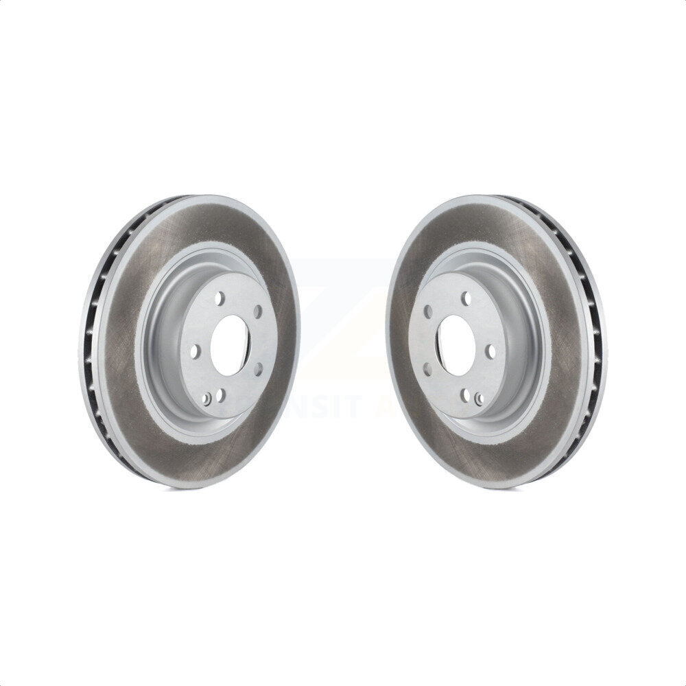 Front Coated Disc Brake Rotors Pair For Mercedes-Benz GLK350 CLS550 CLS500 GLK250 E550 KG-100268