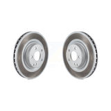 Front Coated Disc Brake Rotors Pair For Mercedes-Benz GLK350 CLS550 CLS500 GLK250 E550 KG-100268