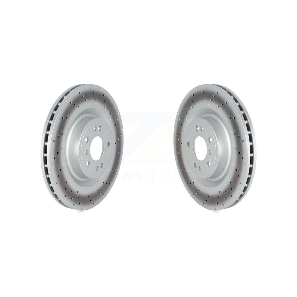 Front Coated Disc Brake Rotors Pair For Mercedes-Benz ML350 GLE350 ML400 GLE400 ML250 GLE300d GLE350d KG-101714