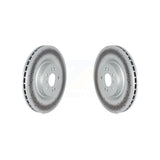 Front Coated Disc Brake Rotors Pair For Mercedes-Benz ML350 GLE350 ML400 GLE400 ML250 GLE300d GLE350d KG-101714