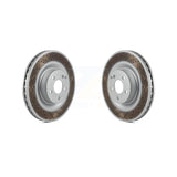 Front Coated Disc Brake Rotors Pair For Mercedes-Benz S550 SL550 CL550 S600 S400 S350 CL600 S450 KG-100309