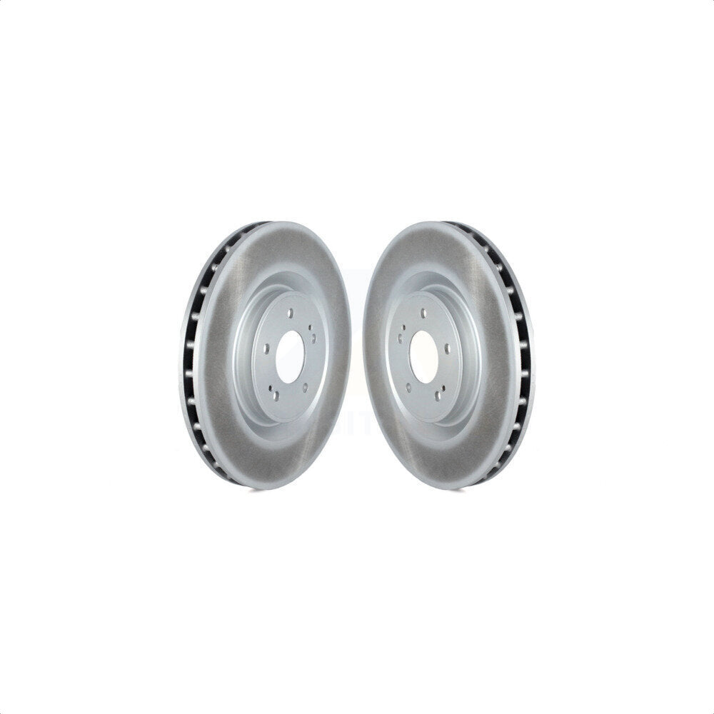 Front Coated Disc Brake Rotors Pair For Mitsubishi Lancer KG-101513