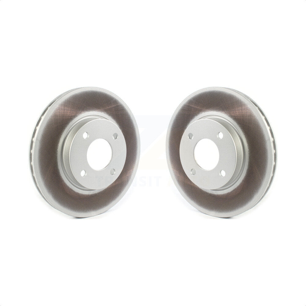 Front Coated Disc Brake Rotors Pair For Nissan Kicks Versa KG-101341