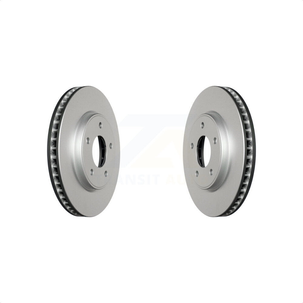 Front Coated Disc Brake Rotors Pair For Nissan NV200 LEAF Chevrolet City Express KG-100327