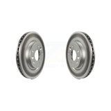Front Coated Disc Brake Rotors Pair For Nissan Rogue Sport LEAF Qashqai KG-100362