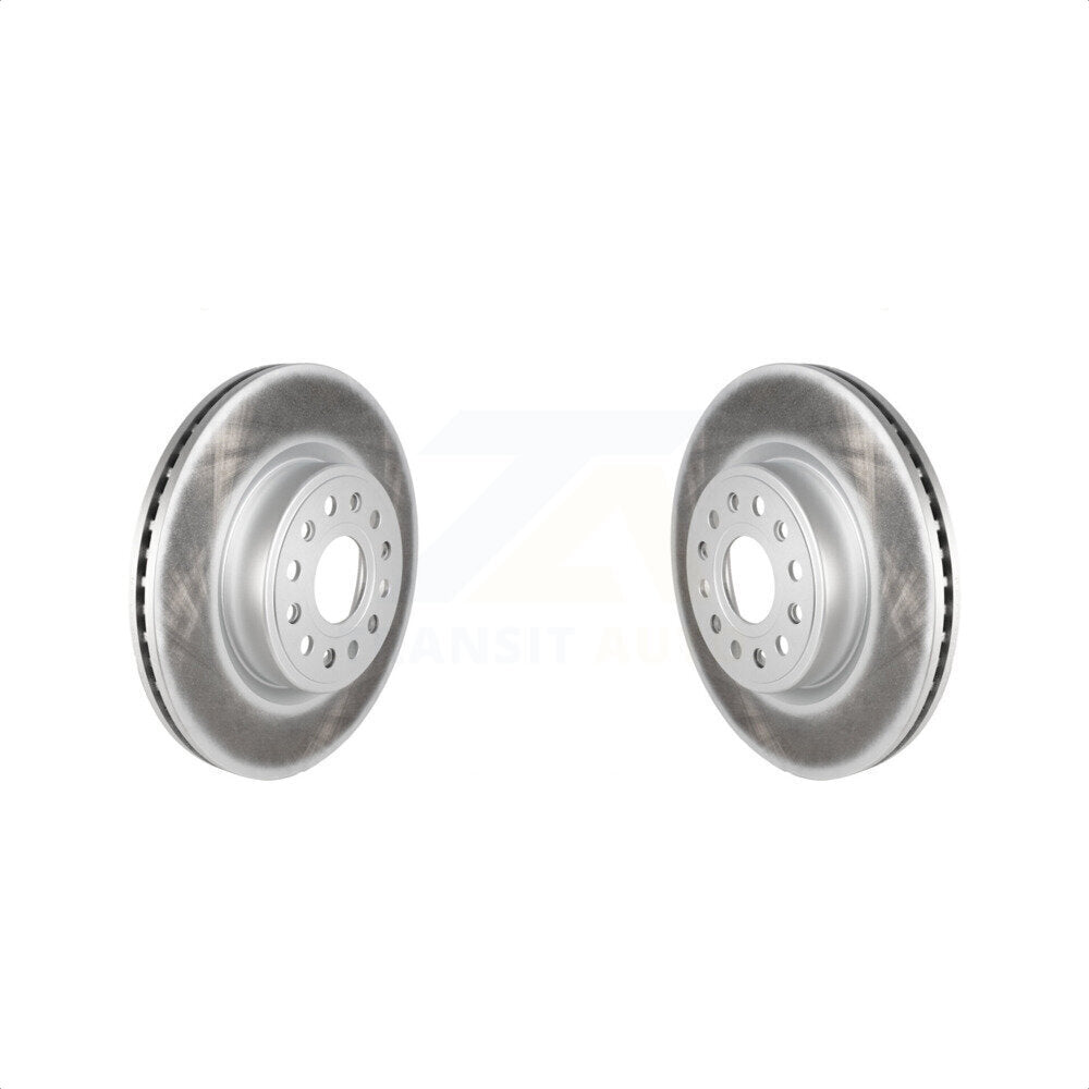 Front Coated Disc Brake Rotors Pair For Ram 1500 KG-101320