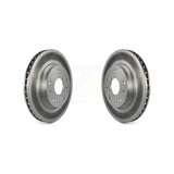 Front Coated Disc Brake Rotors Pair For Suzuki SX4 Crossover KG-100285