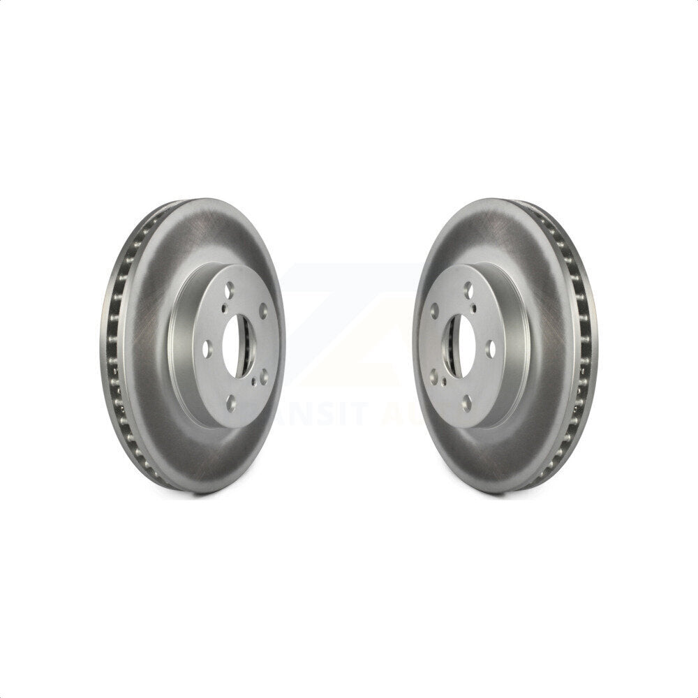 Front Coated Disc Brake Rotors Pair For Toyota Prius Lexus CT200h Plug-In KG-100310