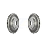 Front Coated Disc Brake Rotors Pair For Toyota Prius Lexus CT200h Plug-In KG-100310