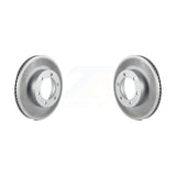 Front Coated Disc Brake Rotors Pair For Toyota Tundra Sequoia KG-100173