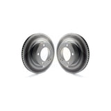 Front Coated Disc Brake Rotors Pair For Toyota Tundra Sequoia Lexus LX570 Land Cruiser KG-100277