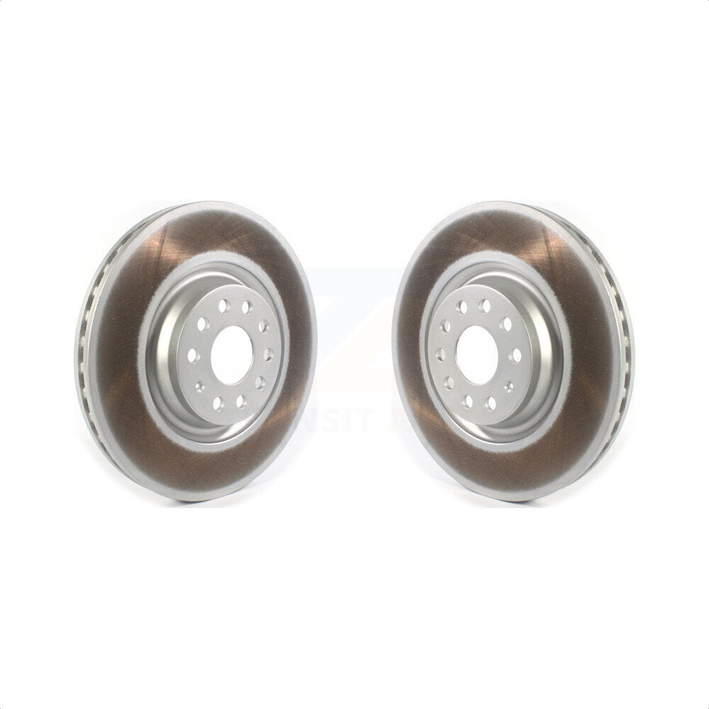Front Coated Disc Brake Rotors Pair For Volkswagen CC Passat KG-101325