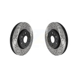 Front Coated Drilled Slotted Disc Brake Rotors Pair For Chevrolet Traverse GMC Acadia Buick Enclave Blazer KD-100428