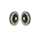 Front Coated Drilled Slotted Disc Brake Rotors Pair For Jeep Grand Cherokee Dodge Durango KD-100430