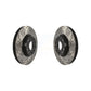 Front Coated Drilled Slotted Disc Brake Rotors Pair For Volkswagen Jetta Passat Audi Tiguan GTI Beetle CC A3 Q3 Eos Quattro Golf Alltrack TT Sportback e-tron Limited Taos KD-100045
