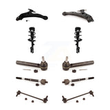 Front Control Arms Assembly And Complete Shock Tie Rods Link Sway Bar Suspension Kit (10Pc) For 2004-2007 Toyota Highlander Excludes Touring Edition KSS-104135
