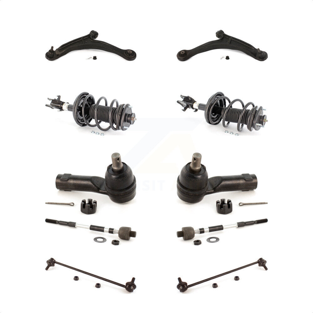 Front Control Arms Assembly And Complete Shock Tie Rods Link Sway Bar Suspension Kit (10Pc) For 2006-2014 Honda Ridgeline KSS-104024