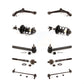 Front Control Arms Assembly And Complete Shock Tie Rods Link Sway Bar Suspension Kit (10Pc) For Honda Odyssey KSS-104002