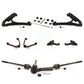 Front Control Arms Assembly And Lower Ball Joints Tie Rods Link Sway Bar Suspension Kit (10Pc) For 2005 Chevrolet Silverado 1500 RWD with Torsion front springs Gear steering type KTR-104069